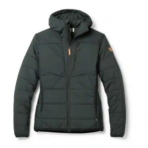 Fjällräven Black Keb Padded Insulated Hoodie - Women's Size Medium Black